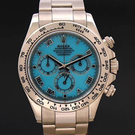 rolex daytona gold with blue face|rolex daytona tiffany blue.